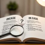 “Incase or In Case”: Understanding the Difference, Usage, and Why It Matters