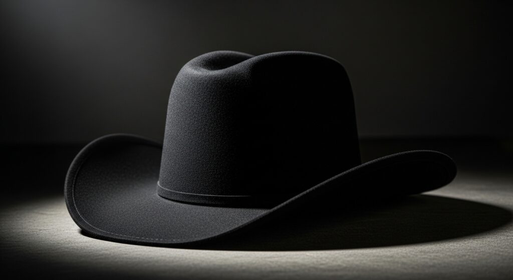 black cowboy hat​