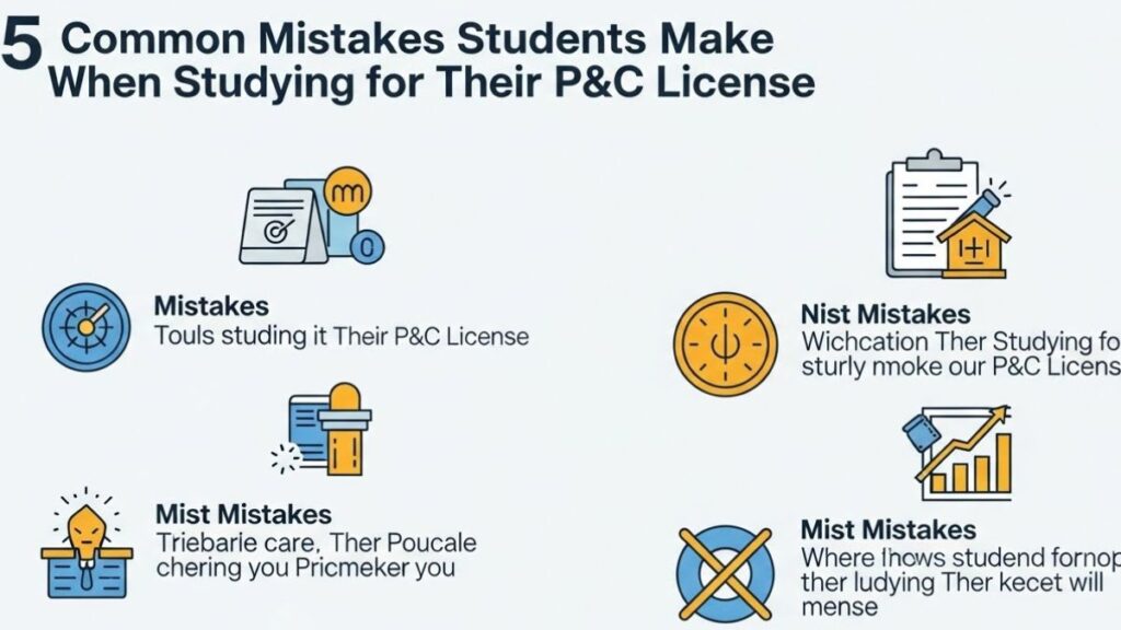 5 Common Mistakes Students Make When Studying for Their P&C License