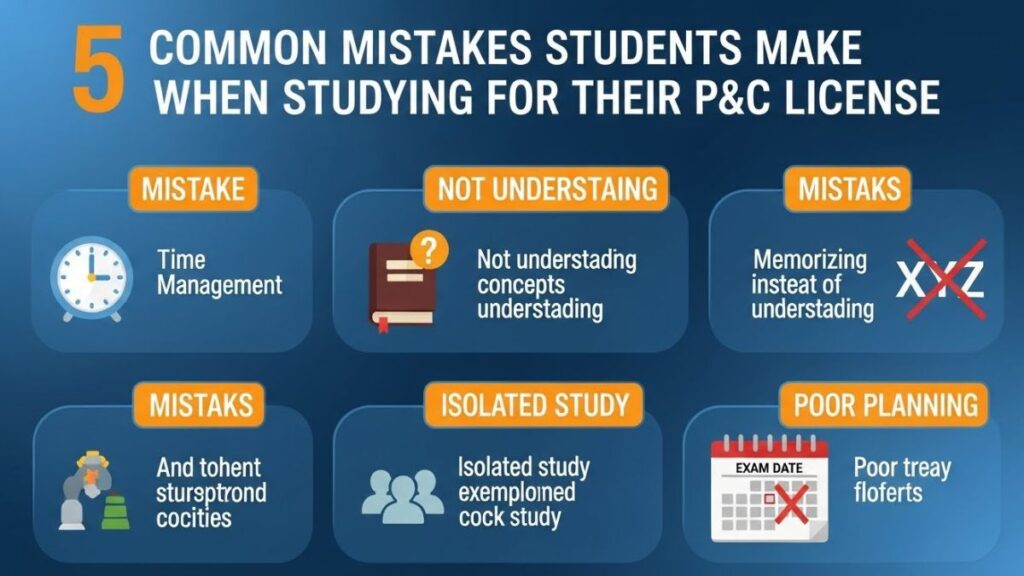 5 Common Mistakes Students Make When Studying for Their P&C License