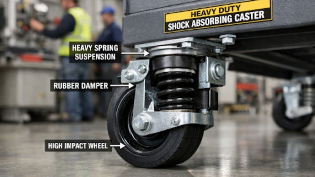 Enhancing Workplace Safety with Shock Absorbing Casters